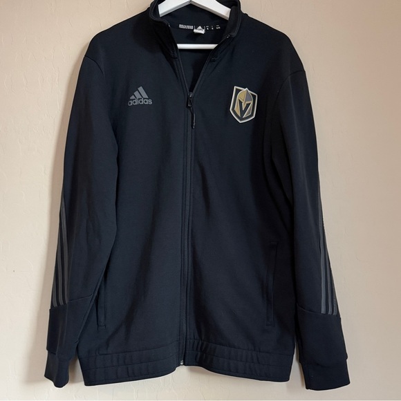 adidas Other - Adidas Vegas Golden Knights Men’s Long Sleeve Full Zip Up Jacket Black XL